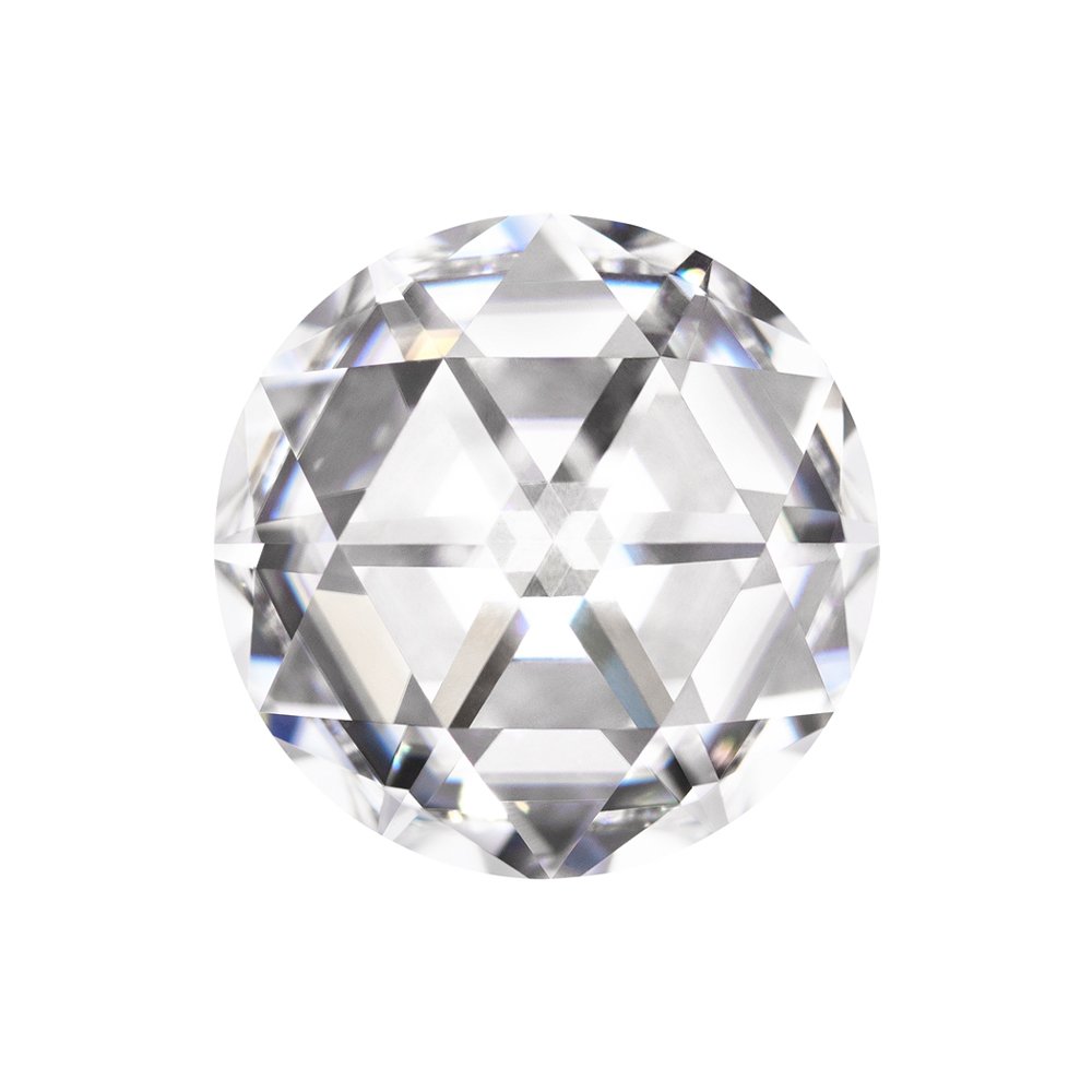 3.00 CT. DEW ROUND DUET ROSE CUT JEWEL711 MOISSANITE GEMSTONE