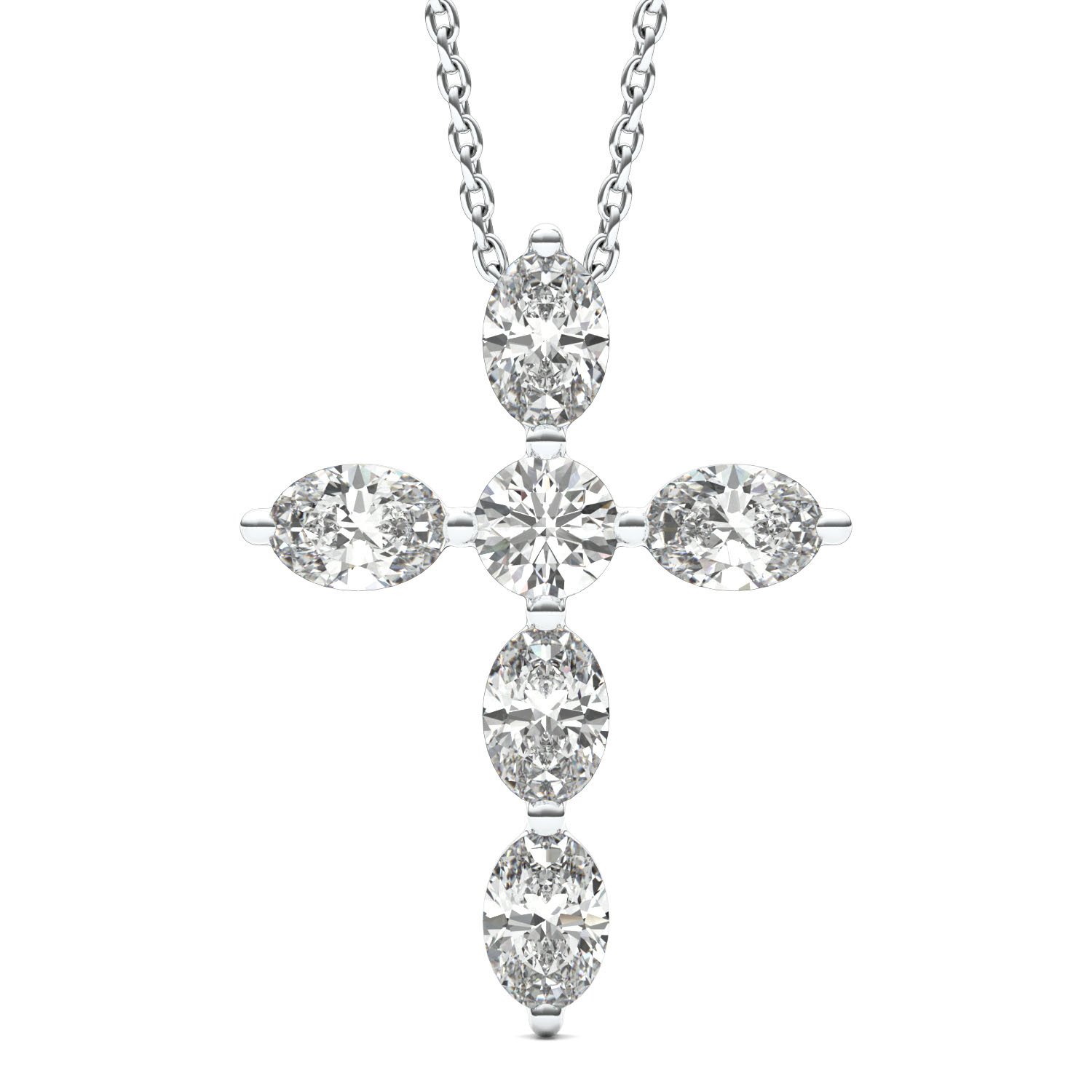 OVAL CROSS PENDANT