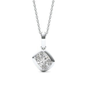 ELONGATED CUSHION BEZEL ILLUSION PENDANT