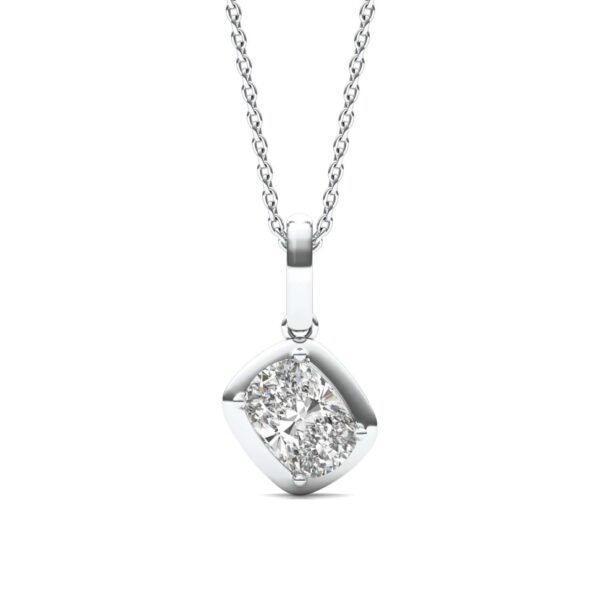 ELONGATED CUSHION BEZEL ILLUSION PENDANT