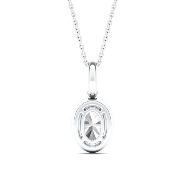 OVAL BEZEL ILLUSION PENDANT