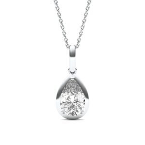 PEAR BEZEL ILLUSION PENDANT