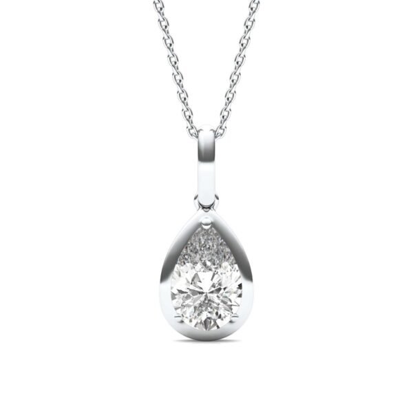 PEAR BEZEL ILLUSION PENDANT