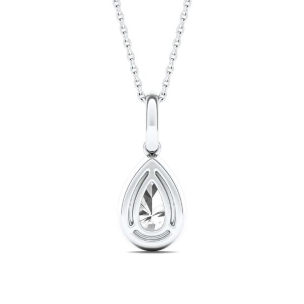 PEAR BEZEL ILLUSION PENDANT