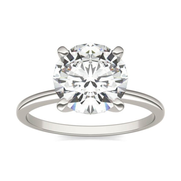 ROUND BRILLIANT SIMPLE SOLITAIRE ENGAGEMENT RING