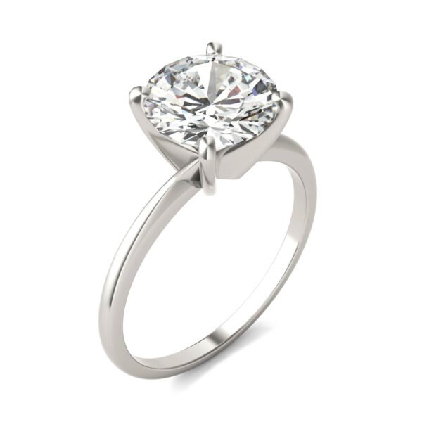 ROUND BRILLIANT SIMPLE SOLITAIRE ENGAGEMENT RING