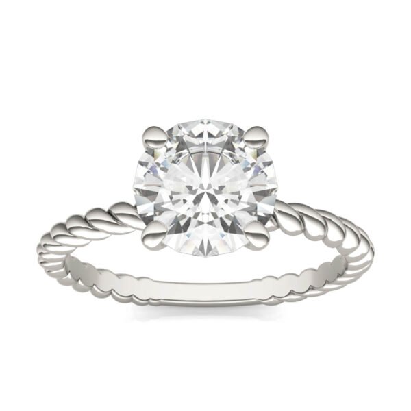 ROUND BRILLIANT CLASSIC ROPE SOLITAIRE