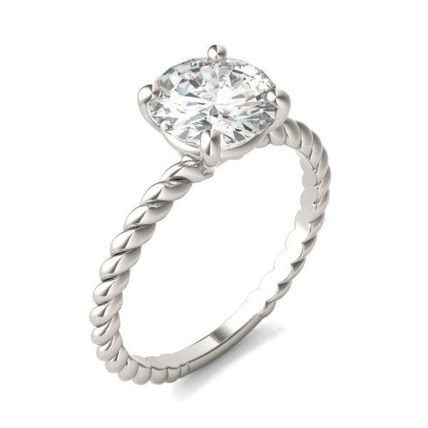 ROUND BRILLIANT CLASSIC ROPE SOLITAIRE