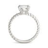 ROUND BRILLIANT CLASSIC ROPE SOLITAIRE
