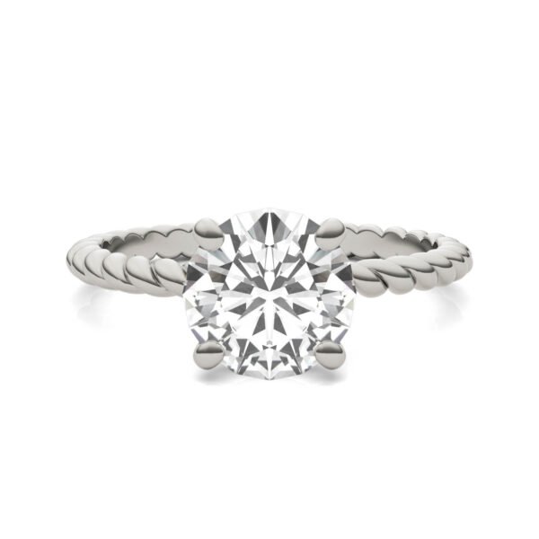 ROUND BRILLIANT CLASSIC ROPE SOLITAIRE