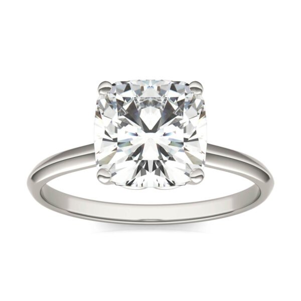 CUSHION HEARTS & ARROWS SIGNATURE SOLITAIRE ENGAGEMENT RING
