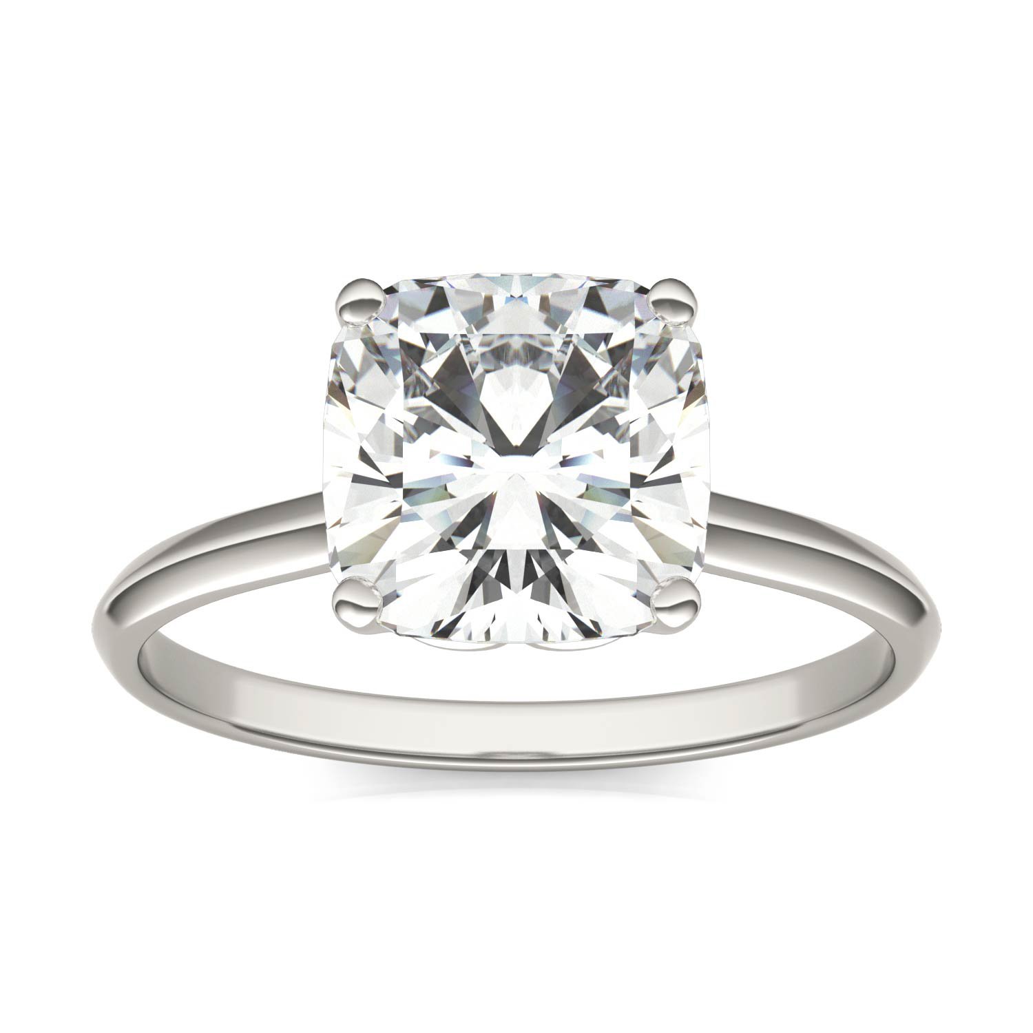 CUSHION HEARTS & ARROWS SIGNATURE SOLITAIRE ENGAGEMENT RING