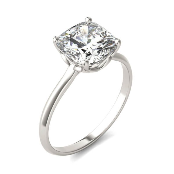 CUSHION HEARTS & ARROWS SIGNATURE SOLITAIRE ENGAGEMENT RING