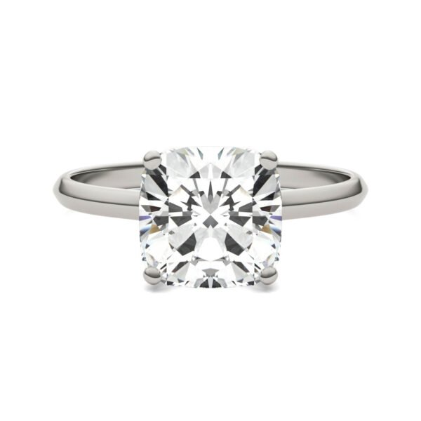 CUSHION HEARTS & ARROWS SIGNATURE SOLITAIRE ENGAGEMENT RING