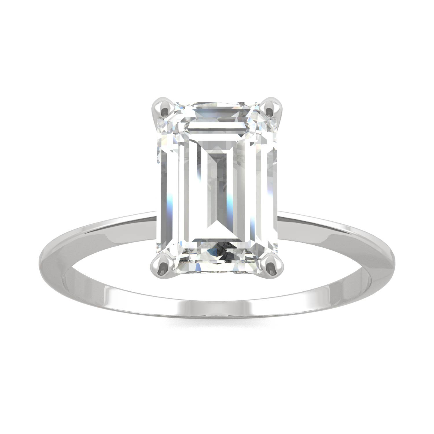 EMERALD TIMELESS SOLITAIRE ENGAGEMENT RING