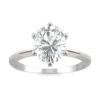OVAL SIX-PRONG TIMELESS SOLITAIRE ENGAGEMENT RING