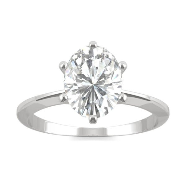 OVAL SIX-PRONG TIMELESS SOLITAIRE ENGAGEMENT RING