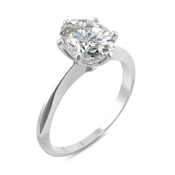 OVAL SIX-PRONG TIMELESS SOLITAIRE ENGAGEMENT RING