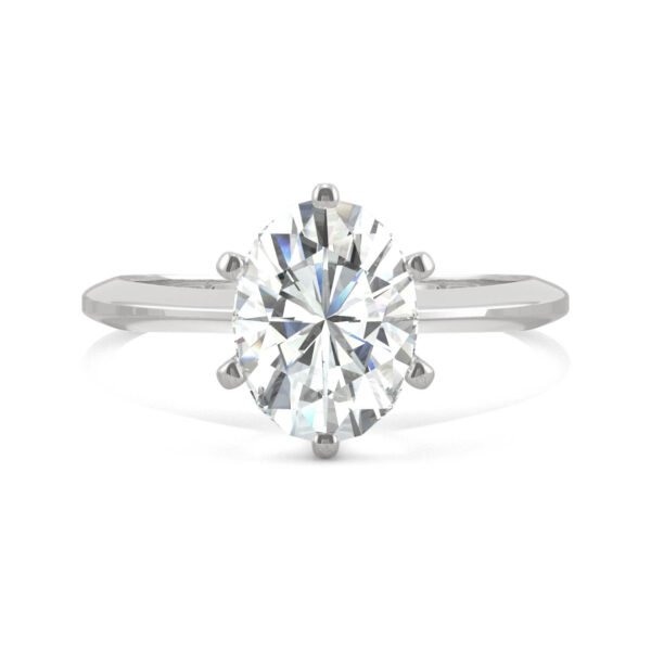 OVAL SIX-PRONG TIMELESS SOLITAIRE ENGAGEMENT RING