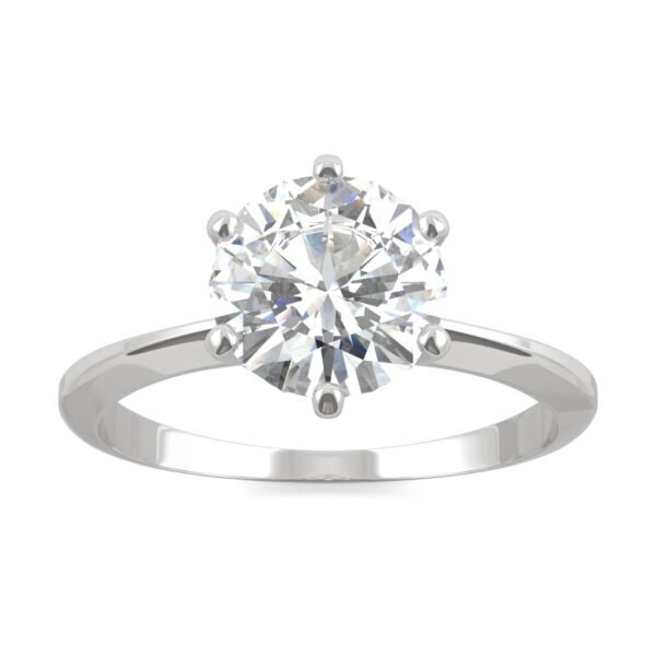 ROUND BRILLIANT SIX-PRONG TIMELESS SOLITAIRE ENGAGEMENT RING