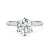 ROUND BRILLIANT SIX-PRONG TIMELESS SOLITAIRE ENGAGEMENT RING