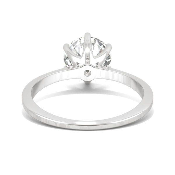 ROUND BRILLIANT SIX-PRONG TIMELESS SOLITAIRE ENGAGEMENT RING