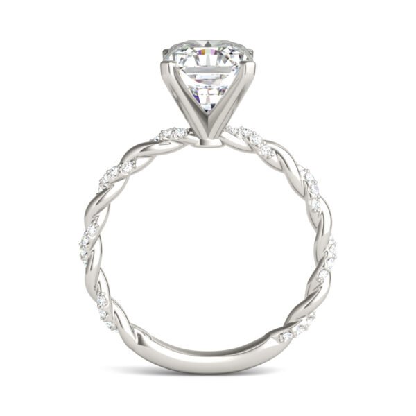 RADIANT ACCENTED ROPE ENGAGEMENT RING