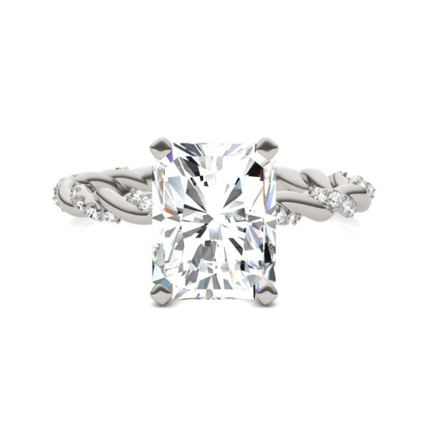 RADIANT ACCENTED ROPE ENGAGEMENT RING
