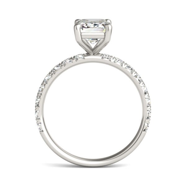 EMERALD CLASSIC SIDE-STONE ENGAGEMENT RING