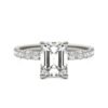 EMERALD CLASSIC SIDE-STONE ENGAGEMENT RING