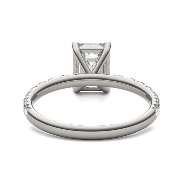 EMERALD CLASSIC SIDE-STONE ENGAGEMENT RING