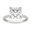 CUSHION MARTINI ACCENTED ENGAGEMENT RING