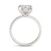 CUSHION MARTINI ACCENTED ENGAGEMENT RING
