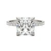 CUSHION MARTINI ACCENTED ENGAGEMENT RING