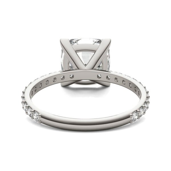 CUSHION MARTINI ACCENTED ENGAGEMENT RING