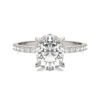 OVAL MARTINI ACCENTED ENGAGEMENT RING