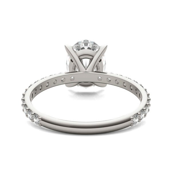 OVAL MARTINI ACCENTED ENGAGEMENT RING