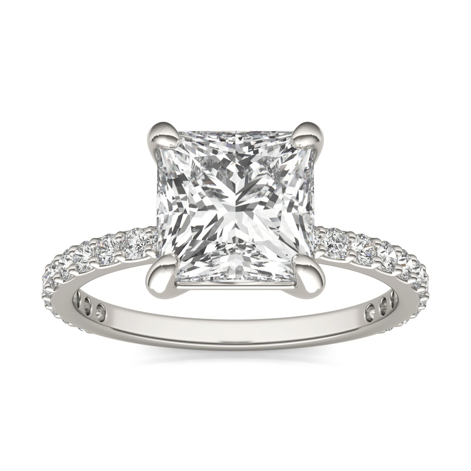 PRINCESS MARTINI ACCENTED ENGAGEMENT RING