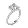 PRINCESS MARTINI ACCENTED ENGAGEMENT RING