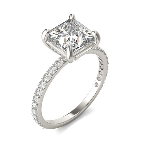 PRINCESS MARTINI ACCENTED ENGAGEMENT RING