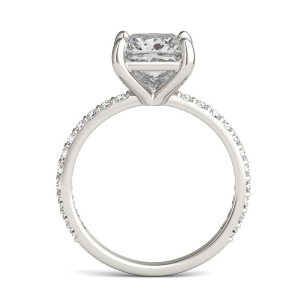 PRINCESS MARTINI ACCENTED ENGAGEMENT RING