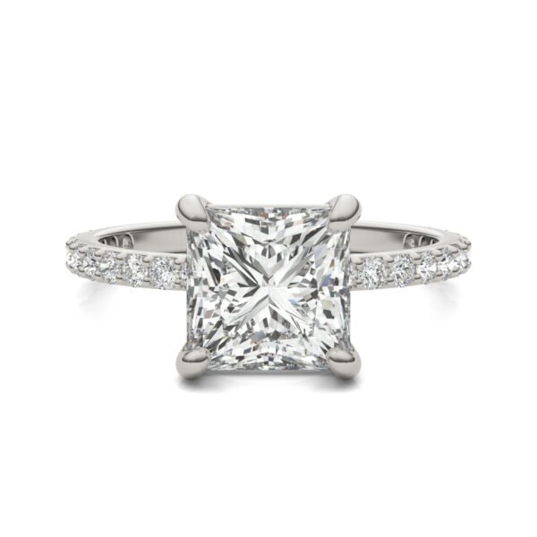 PRINCESS MARTINI ACCENTED ENGAGEMENT RING