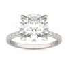 ROUND BRILLIANT MARTINI ACCENTED ENGAGEMENT RING