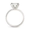 ROUND BRILLIANT MARTINI ACCENTED ENGAGEMENT RING