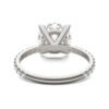 ROUND BRILLIANT MARTINI ACCENTED ENGAGEMENT RING