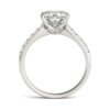 CUSHION SIGNATURE BOLD SIDE-STONE ENGAGEMENT RING