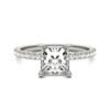 PRINCESS CLASSIC ACCENTED HIDDEN HALO ENGAGEMENT RING