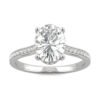 OVAL ETERNAL SIDE-STONE HIDDEN HALO ENGAGEMENT RING