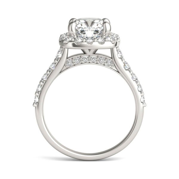 CUSHION ALLURE HALO ENGAGEMENT RING