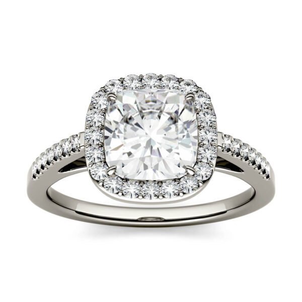 CUSHION ADORA HALO ENGAGEMENT RING